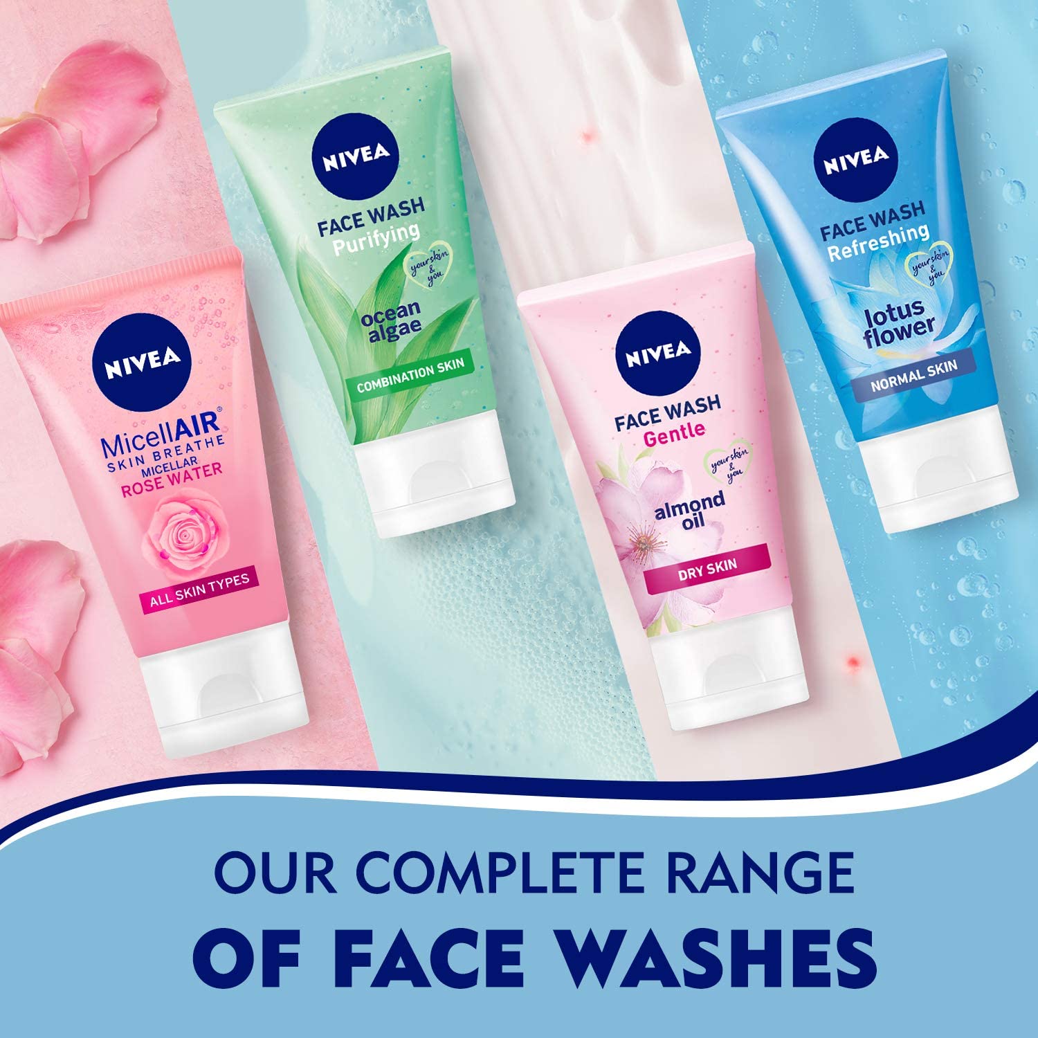 NIVEA Face Wash Cleanser Refreshing Cleansing Normal Skin